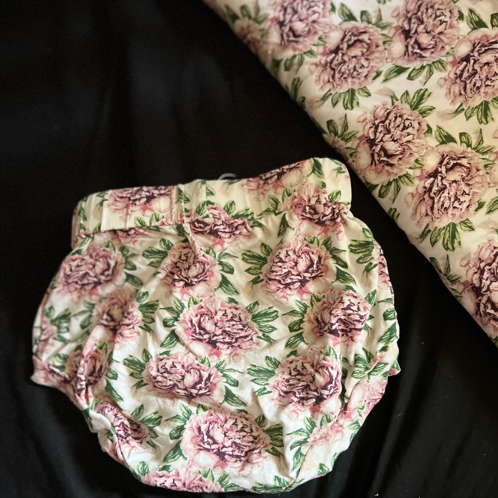 Kate Quinn Double layer swaddle and matching bloomers bamboo material